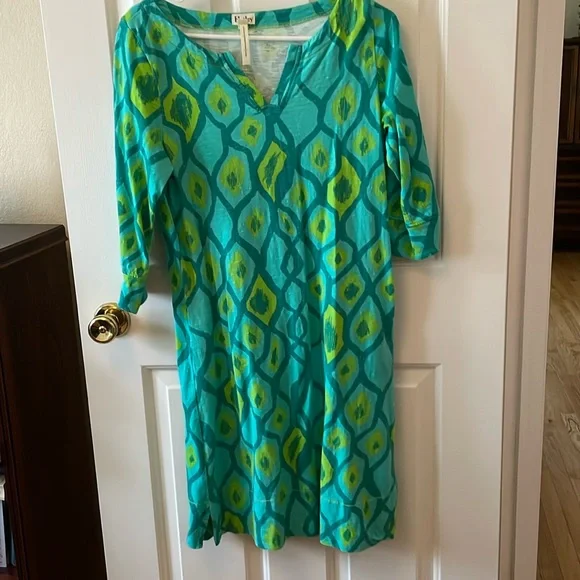 Hatley | Dresses | Hatley Blue Green Small Summer Shift Dress Nice  Condition Notched Collar | Poshmark